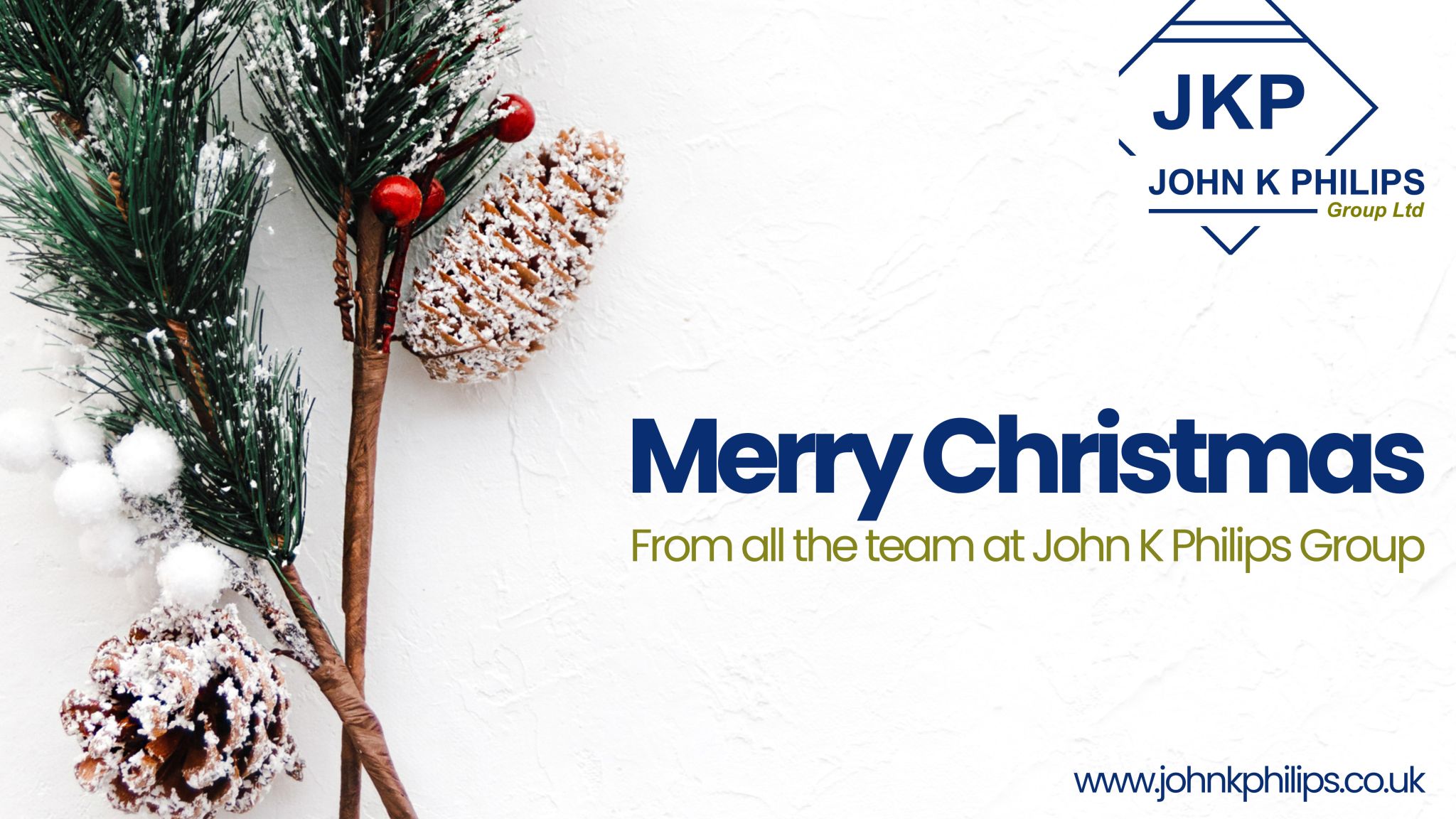 Merry Christmas from all the team at John K Philips! 🎄✨